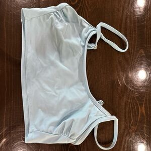 Light Blue Strappy Crop Top